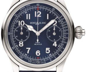 萬寶龍1858系列測速計時碼表藍色限量版 致敬百年美耐華經典傳承