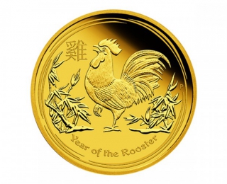 慶祝農歷新年，Degussa推出金銀雄雞硬幣