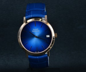 午夜魅影 實拍伯爵Altiplano系列藍色腕表