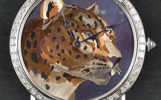巧奪天工的烈焰藝術 實拍2017SIHH卡地亞RONDE LOUIS CARTIER焰金工藝獵豹裝飾腕表