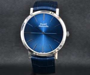 深藍詠嘆 實拍伯爵Piaget Altiplano系列自動上鏈43毫米腕表