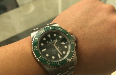 一晚上没怎么睡 终于解毒劳力士绿水鬼
