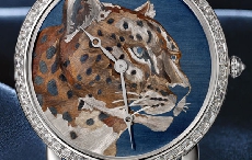 巧夺天工的烈焰艺术 卡地亚RONDE LOUIS CARTIER焰金工艺猎豹装饰腕表