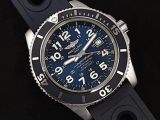 又让我逮到一块蓝色表百年灵超级海洋A17392D8腕表