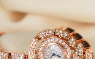 极致迷魅的奢华 2017 Baselworld 宝格丽SERPENTI INCANTATI系列玫瑰金镶钻石珠宝腕表实拍