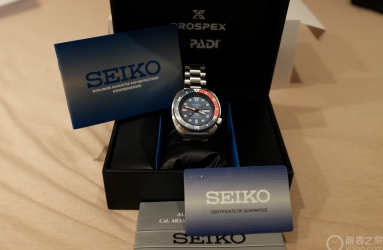 第一块来自女友的表 seiko padi红蓝圈