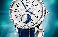 纯净湛蓝的优雅 品鉴积家约会系列月相腕表中型款精钢腕表