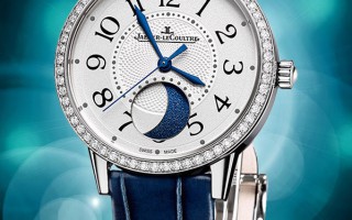 纯净湛蓝的优雅 品鉴积家约会系列月相腕表中型款精钢腕表