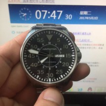 试戴后果断入手 汉米尔顿卡其空军大飞腕表入手作业