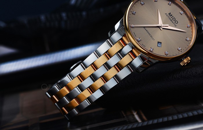 塑造奢华质感 美度贝伦赛丽系列长动能真钻男士腕表 