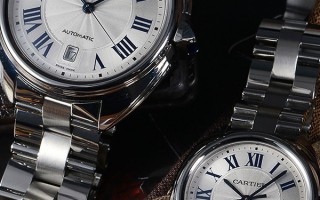 浪漫礼物 卡地亚Clé de Cartier系列情侣对表精钢表链款