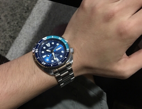 入手seiko SRPB11J1蓝绿圈鲍鱼限量版作业