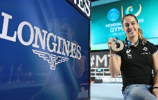 浪琴表优雅形象大使茱莉亚•斯泰因博格在第47届“世界体操锦标赛”跳马项目勇夺铜牌