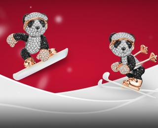 Qeelin新成员：Ski Bo Bo与Snowboard Bo Bo祝您圣诞佳节愉快