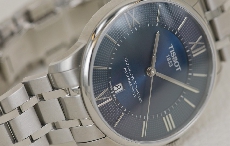 如绅士般优雅 实拍天梭杜鲁尔系列蓝盘腕表