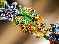 为了重现凡尔赛宫花园盛景，迪奥的设计师用了二十种宝石