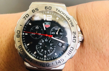 計時碼表上手很時尚 入手泰格豪雅F1黑盤