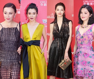 上海电影节女星红毯竞艳，40岁的她们竟然力压年轻小花