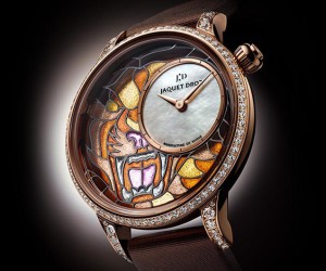 雅克德羅空窗琺瑯工藝杰作——時分小針盤腕表