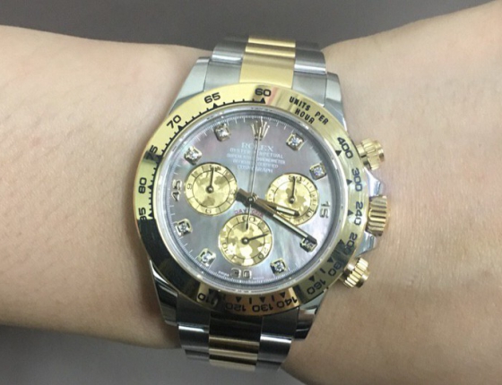 有金有钻还有贝母盘 劳力士116503入手记