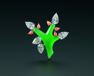 珠辉玉映 伊甸园瑰宝——苏富比钻石经典设计之「树」别针系列