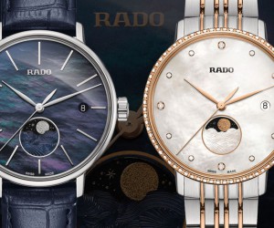 被珍珠母贝包围的月亮：Rado COUPOLE Classic女仕月相腕表