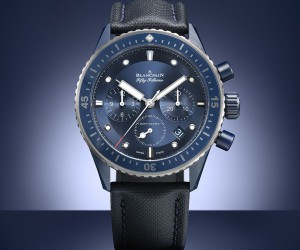 宝珀Blancpain推出五十噚深潜器宝嘉尔蓝色腕表