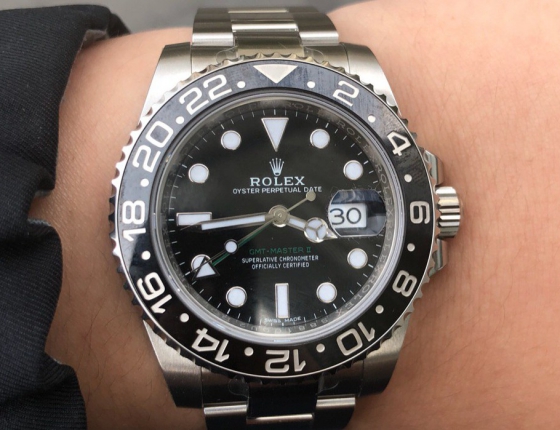 外圈看起来比水鬼好 入手劳力士绿针GMT
