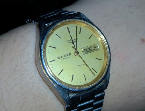 爷爷买的第一块手表 浪琴五星上将真漂亮