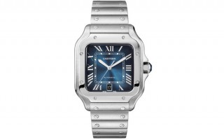 预热SIHH 2019 卡地亚推出Santos Gradient蓝盘腕表