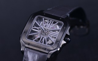 照亮梦想 实拍卡地亚Santos de Cartier Squelette Noctambule镂空夜光腕表