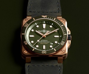 獨一無二的BR03-92 DIVER綠色青銅版潛水腕表發布