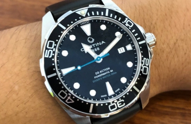 手表背面有只小海龟 入手雪铁纳纪念潜水表