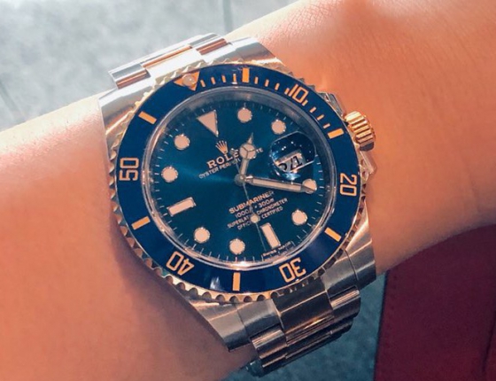 炎炎夏日的唯一主角 上手劳力士间金蓝水鬼