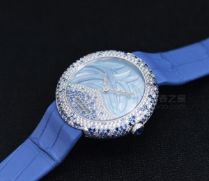 腕表上的藍色羽毛 品鑒百達翡麗CALATRAVA系列高級珠寶腕表