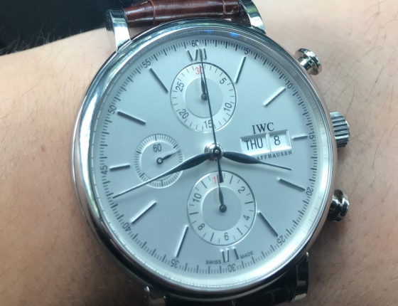 因为Benz和IWC的渊源 买了万国柏涛菲诺计时