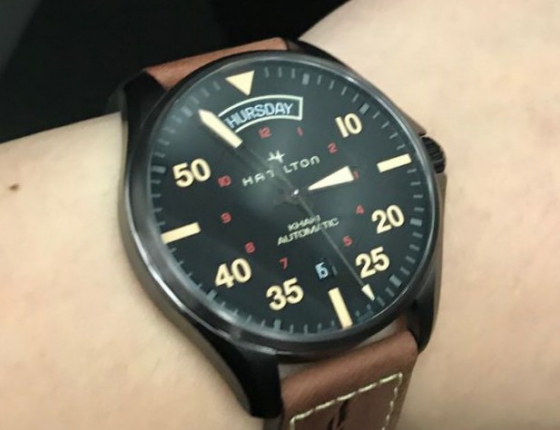 复古风的手表是目标 看中汉米尔顿卡其航空