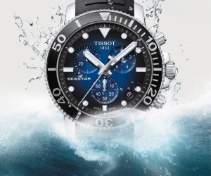 这一刻 潜入深海 天梭海星潜水1000系列石英款腕表