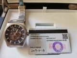 始终少块金属带的表 看中真力时镂空DEFY