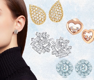 钻石耳钉，或许是入冬后最赚回头率的珠宝单品？