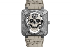 Bell & Ross BR 01 Laughing Skull WHITE腕表