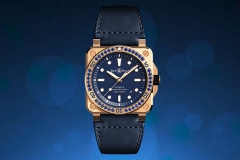 彰显海洋风情 品鉴柏莱士BR03-92 Diver Blue Bronze Sapphire Bezel