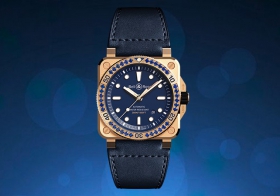 彰显海洋风情 品鉴柏莱士BR03-92 Diver Blue Bronze Sapphire Bezel