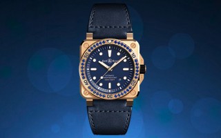 彰显海洋风情 品鉴柏莱士BR03-92 Diver Blue Bronze Sapphire Bezel