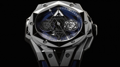 【视频】这款表有刺青 Hublot宇舶表Big Bang Sang Bleu II刺青蓝色腕表