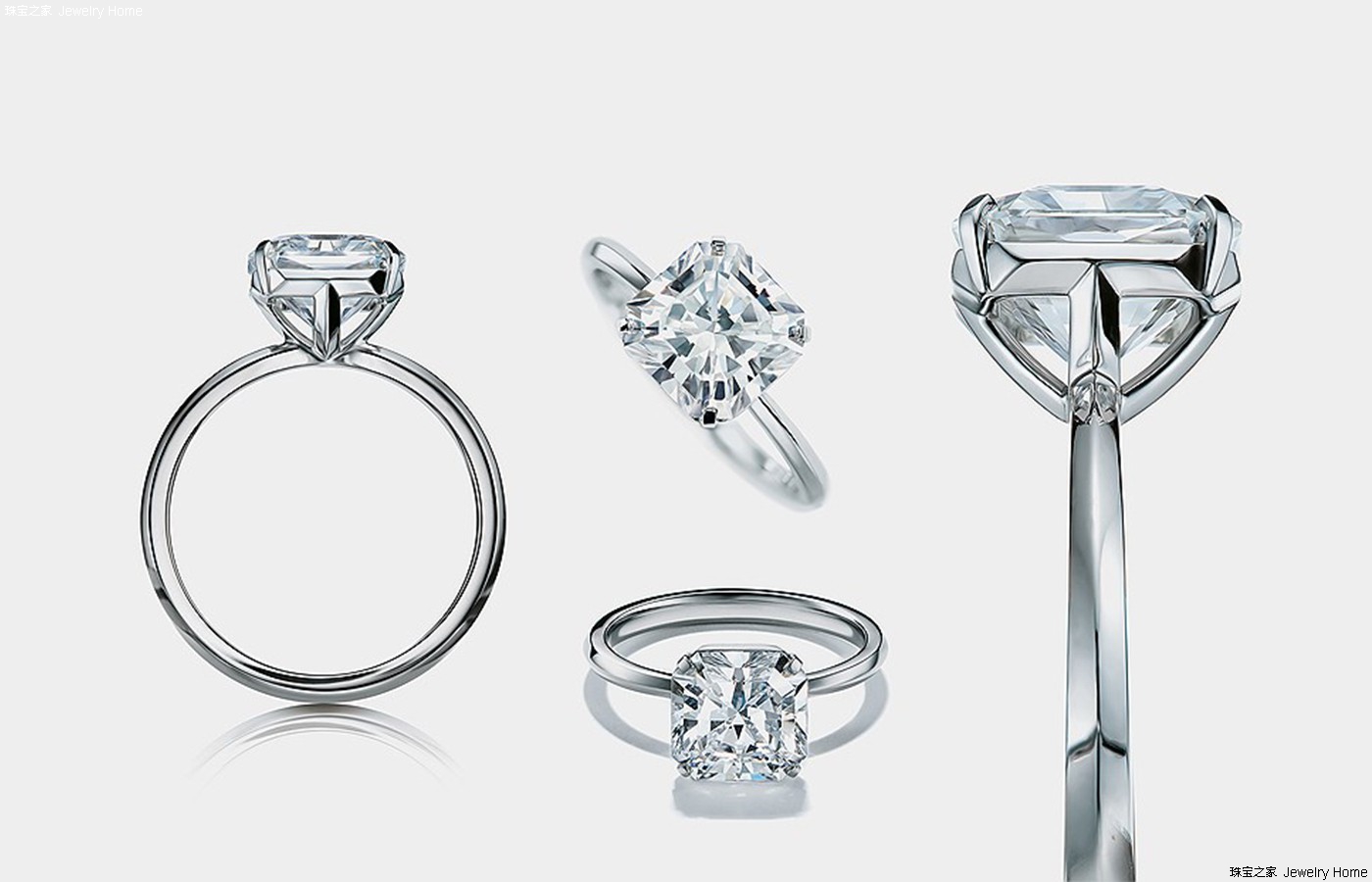 高清图|蒂芙尼订婚戒指Tiffany® Setting钻戒戒指图片5|腕表之家-珠宝