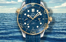 深邃蓝、高贵金 品鉴欧米茄海马系列间金计时腕表