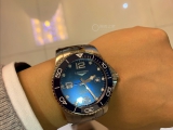 防水测试过关才算完 浪琴陶瓷蓝康入手记 