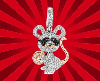 Qeelin推出全新限量款Bo Bo Mouse吊坠