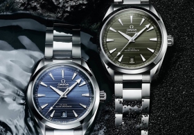 歐米茄推出兩款全新配色的海馬系列Aqua Terra 150米腕表